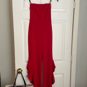 Lulu’s red jumpsuit